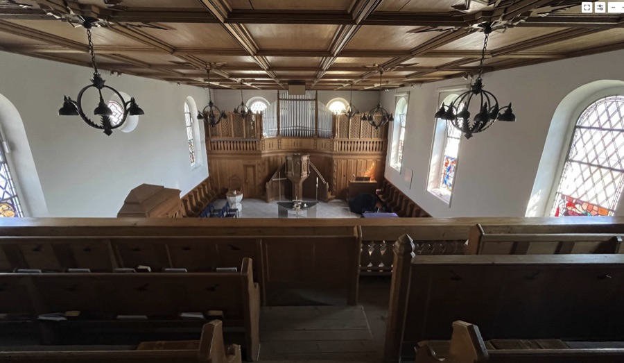 Innenansicht der Pfarrkirche Schlatt